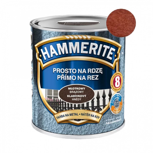 Hammerite Фарба по металу молоткова Коричнева 0.7 л