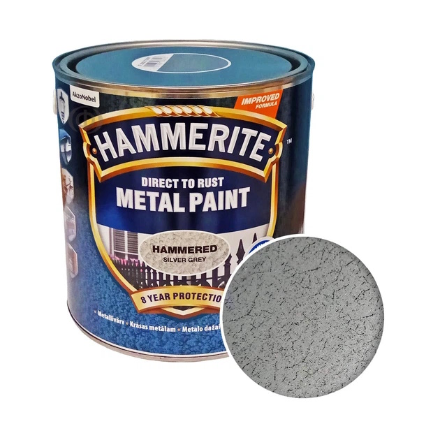 Hammerite Фарба по металу молоткова Сіра 2.5 л