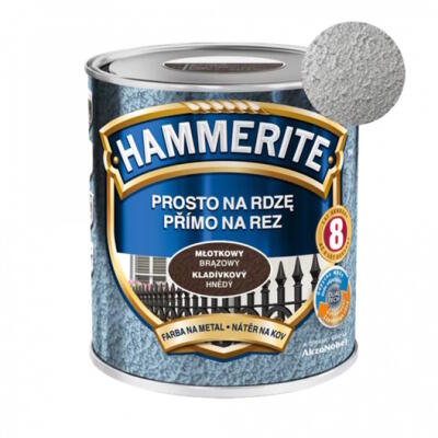 Hammerite Фарба по металу молоткова Сіра 0.7 л